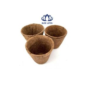 Pot en fibre de coco écologique de haute qualité |   Pot de pépinière rond biodégradable pressé à chaud - Product Image 1