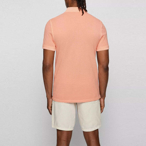 Camiseta Polo de Algodón de Manga Corta para Hombre, Color Sólido, Transpirable, Estilo Casual, Corte Regular - Product Image 3