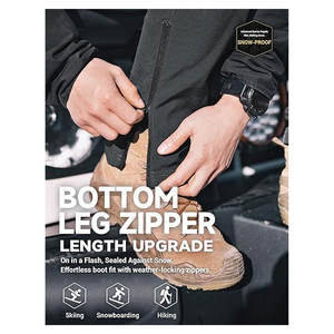 Pantalones de Esquí para Hombre, Forrados de Polar, Impermeables, de Invierno, con Aislamiento Térmico, Cierre de Cremallera en la Parte Inferior de la Pierna, para Senderismo, Snowboard y Esquí - Product Image 3