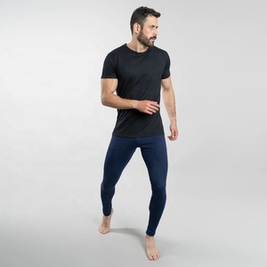 Leggings Deportivos para Hombre, Ajustados, Cintura Elástica, Color Sólido, Pantalones de Compresión Deportivos con Estampado Sencillo - Product Image 4