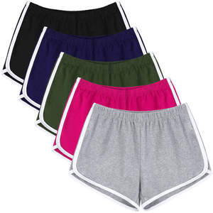 TT <b>Hot</b> Sale Korean Style Cotton Woman Sports Casual Wear Sweat Shorts Summer Solid Color Stretch Jogging Yoga Shorts - Product Image 1