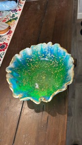 Bol à salade en résine de la meilleure qualité, couleurs personnalisables et design artisanal, bol à salade en résine pour fruits, vaisselle de table - Product Image 2