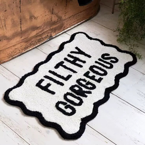 2026 High Quality Wholesale Custom Bath Mat Quick Dry Designer Bath Mats Cotton with Machine Made Technics for Bathrooms By ITHL - Product Image 1