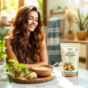 Poudre de Shikakai (Acacia concinna) – Nettoyant capillaire 100 % naturel à base de plantes - Product Image 4