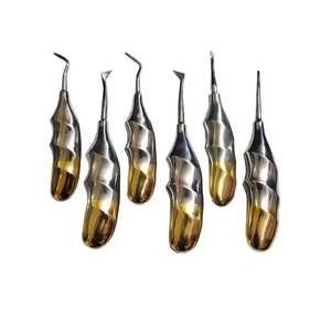 ชุดเครื่องมือถอนฟันแบบใช้มือ Dental Luxating Root Elevator พร้อมด้ามจับแบบ Gold Finger สำหรับการผ่าตัดถอนฟัน ได้รับมาตรฐาน CE ISO โดย Grip Surgical - Product Image 4