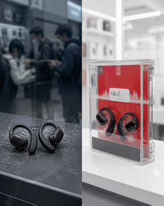 Transparent for Acrylic Earbuds Display <b>Stand</b> with Custom Logo & Size for Consumer Electronics Retailers - Product Image 5