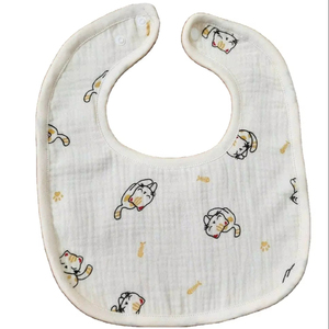 Baberos para Bebé con Diseño de Flores, Muselina de Algodón de Doble Capa, Ultra Suaves, Absorbentes, Ecológicos, Unisex, con Botones a Presión, Estampados - Product Image 1