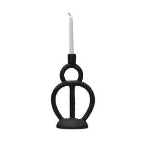 Bougeoir en métal Tribal fabriqué à la main avec des finitions de luxe pour les aménagements de table et les événements dans les espaces - Product Image 1