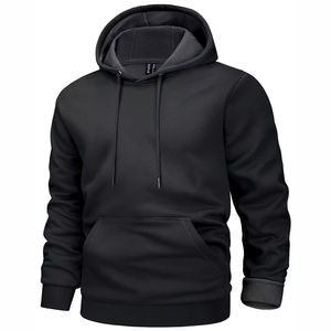 High Quality Cotton made Oversize Hoodie <b>Thick</b> <b>Fleece</b> Drop Shoulder Plain Blank Custom Men Hoodies for selling - Product Image 1