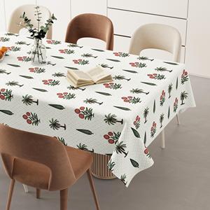 100% Cotton Duck Fabric Hand Block Printed <b>Table</b> <b>Cover</b> Washable Dining <b>Table</b> Cloth Wholesale Supplier India OEM ODM - Product Image 1