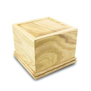 โกศไม้ธรรมชาติสำหรับเผาขี้เถ้าของมนุษย์ขี้เถ้าไม้ธรรมชาติทำด้วยมือคุณภาพสูงจากเวียดนาม - Product Image 2