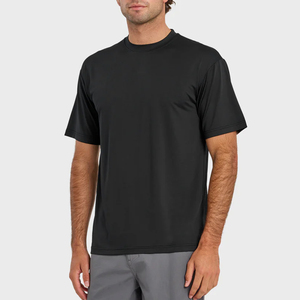Camiseta Deportiva de Manga Corta para Hombre, Negra, de Secado Rápido, Poliéster, Transpirable, para Running, Fitness, OEM, ODM, Venta al Por Mayor - Product Image 3
