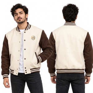 Chaqueta Varsity Personalizada en Colores Premium, Prenda Informal para Exteriores, Chaqueta de Béisbol de Manga Larga para Hombre, Estilo Letterman - Product Image 6