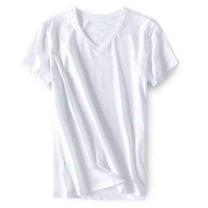 Camisetas de Cuello en V para Hombre, Altamente Recomendadas, 100% Algodón, Ropa Casual para Fitness, Precio Económico, Camisetas Casuales de Cuello en V para Hombre - Product Image 2