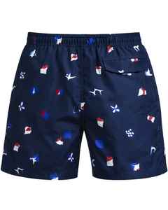 Shorts de bain pour hommes, imprimés, style été, motif à pois imperméable, sublimation, 1 pièce, logo personnalisable sur le devant - Product Image 6