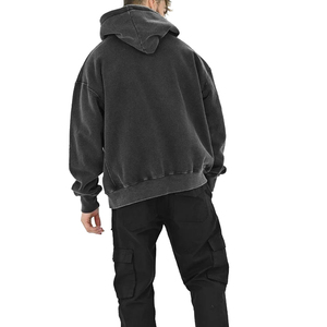 Sweat à capuche décontracté d'hiver personnalisé pour homme, pull en polaire respirant, service OEM de marque privée en gros pour hommes - Product Image 2