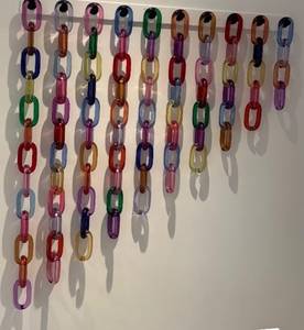 Matte & Polish Colorful <b>Large</b> Transparent Eco-Friendly Resin Handmade Chain Links <b>Wall</b> Hanging <b>Decor</b> DIY Projects - Product Image 3