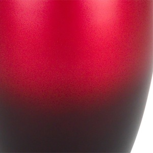 โกศโลหะสีเบอร์กันดีพร้อมแถบเงินขัดเงา ฝาปิดทรงกลม สำหรับใส่เถ้ากระดูก ที่ระลึกงานศพ - Product Image 5