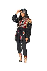 Vestido de fiesta tradicional afgana, vestido de Pashtun, hermoso, hecho a mano, 2023 - Product Image 3