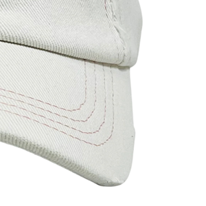 1908 White Distressed Denim Hat Pink Embroidered Letter Baseball <b>Cap</b> Washed <b>Vintage</b> Style Adjustable Cotton Headwear Casual - Product Image 2