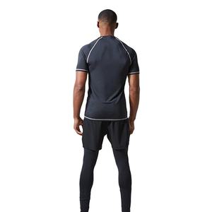 Camisetas de Gimnasio para Hombre de Manga Corta, de Alta Calidad, OEM, Personalizadas, Ajustadas, de Poliéster Elástico y Material Resistente - Product Image 5
