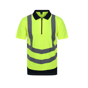<b>Top</b> Quality Viz Polo Shirts For Plus Size Half Sleeve Quick Dry Casual Style High Quality Work Wear Size With <b>Reflective</b> Tape - Product Image 2