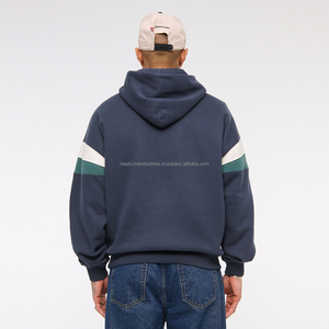 เสื้อกันหนาวแบบสวมศีรษะสำหรับผู้ชายผ้าคอตตอน600gsm มีฮู้ดบุนวมหนาสเวตเชิ้ตปรับแต่งโลโก้ได้ฤดูใบไม้ร่วงและฤดูหนาว - Product Image 4