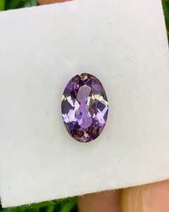 Pierre précieuse naturelle non chauffée, tanzanite violette ovale facettée, pierre brute 2,00 carats, ZUBEDA GEMS, pour la fabrication de bijoux, fournisseur en gros - Product Image 3