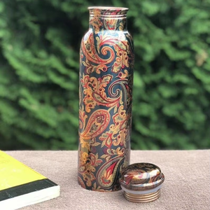 <b>Copper</b> Alloy Water <b>Bottle</b> for <b>Drinking</b> Water 34 Oz Hammered Finish - Product Image 1