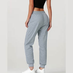 Pantalon de jogging ajusté en molleton de coton respirant et à séchage rapide pour femme, taille mi-haute, coupe droite, idéal pour l'entraînement décontracté en hiver – Vente en gros et personnalisation - Product Image 5