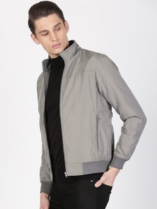 Blouson d'aviateur professionnel décontracté de printemps pour hommes Polyester élégant avec tissu en cuir Impression de logo personnalisable de grande taille - Product Image 2