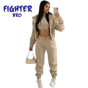 Chándal de Algodón para Mujer, Talla Personalizada, Diseño de Moda Urbana, Logotipo Personalizado, Producción OEM de Marca Privada - Product Image 4