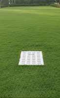 Grille de drainage carrée Wave FRP 10 x 10 5-T avec design à fentes, qualité ingénierie, pour usage routier