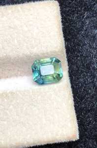 Zafiro Verde Menta Natural, Gema Suelta, Corte Octogonal, Grado Excelente, Raro, Certificado por Terceros, para Joyería Fina - Product Image 2