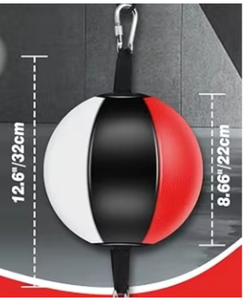 Ballon de boxe double extrémité pour entraînement de vitesse, avec conception gonflable en PU, pour la gym, le fitness et la pratique de la boxe – Boxe double extrémité durable - Product Image 6