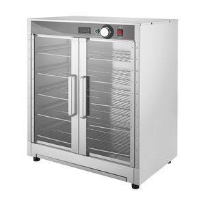 Scaldavivande Elettrico Commerciale a 5 Ripiani in Acciaio Inox con Vassoio per Acqua, Doppia Porta e Ripiani Regolabili - Product Image 1