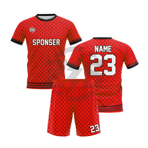 Ensemble de maillot et short de football personnalisé vert par sublimation pour homme, en polyester respirant, avec impression du numéro 23 et du nom Zersia - Product Image 6
