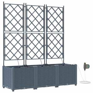 Juego de 3 Macetas de Acero Gris Claro para Jardín, Macetas y Jardineras Premium - Product Image 2