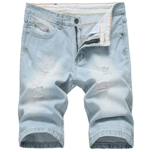 Pantalones Cortos de Mezclilla OEM con Lavado Ácido, Unisex, Estilo Urbano Holgado, Vintage, de Algodón, Venta al por Mayor - Product Image 1