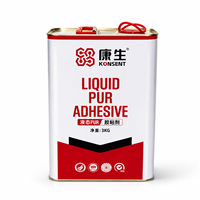 Colle polyuréthane liquide PUR de qualité D4, 100 % solide, à prise rapide, pour le bois, emballage en fût de 3 kg, OEM/ODM