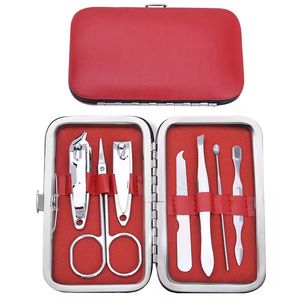 7 In 1 Stainless Steel Nail Kit With <b>Case</b> Portable Manicure Tools Set Classic Style For Adult - Product Image 4