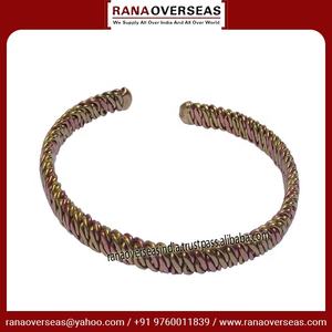 Handmade Vintage Unisex Copper <b>Bracelet</b> Adjustable Open Cuff Bangle with <b>Healing</b> Energy Fashionable Vintage Style - Product Image 2