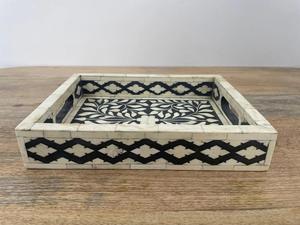 Plateau Feng Shui de Luxe Fait Main Écologique avec Incrustations en Os – Design Décoratif Élégant, Qualité Supérieure pour la Maison et la Cuisine (Idéal pour Servir) - Product Image 5