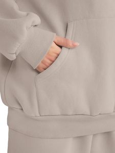 Conjunto de Sudadera con Capucha Oversize y Pantalones de Chándal de Forro Polar Premium para Mujer, Conjunto Deportivo de Sudadera con Capucha y Pantalones de Chándal para Mujer - Product Image 6