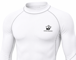เสื้อรัดกล้ามเนื้อแขนยาวพิมพ์ลายซิลค์สกรีนแบบกำหนดเองสำหรับขายส่ง MMA BJJ ป้องกันรังสียูวี 50+ แห้งเร็ว ระบายอากาศได้ดี ต้านเชื้อแบคทีเรีย - Product Image 2