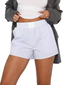 Shorts pour femmes de qualité supérieure, 100% coton, légers, impression de logo personnalisée, shorts tendance pour femmes, service OEM. - Product Image 2