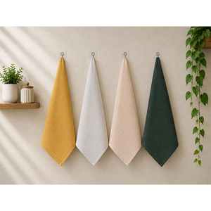 Linen Mustard Yellow <b>Kitchen</b> Tea <b>Towel</b> | Solid Color Minimalist Dish <b>Towel</b> | Reusable <b>Hand</b> <b>Towel</b> | Premium Home Textile - Product Image 5