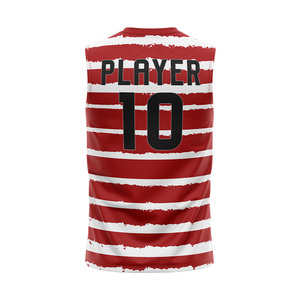 เสื้อเจอร์ซีย์ฟุตบอลอเมริกันแบบไม่มีแขน W4G 7v7 ลายธงชาติอเมริกา ระบายอากาศได้ดี พิมพ์ชื่อทีมและโลโก้ด้านหน้าตามสั่ง ผลิตจากโพลีเอสเตอร์ 100% แห้งเร็ว - Product Image 6