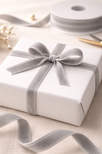 ริบบิ้นกำมะหยี่สองหน้าขนาด 8 มม. โพลีเอสเตอร์ 100% ทออย่างดี ไม่หดตัว นุ่ม ใช้ตกแต่งงานฝีมือและของขวัญ - Product Image 3