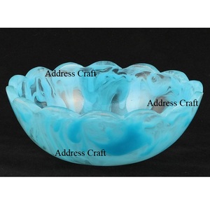 Tazón de Resina con Diseño de Frutas, Vajilla Única con Efecto de Remolino, Tazón para Servir de Resina para Hogar y Hotel, Plato Moderno para Ensaladas - Product Image 4